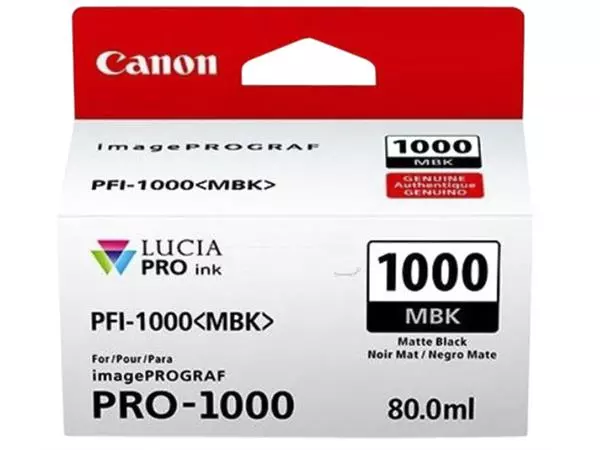Een Inktcartridge Canon PFI-1000 mat zwart koop je bij EconOffice