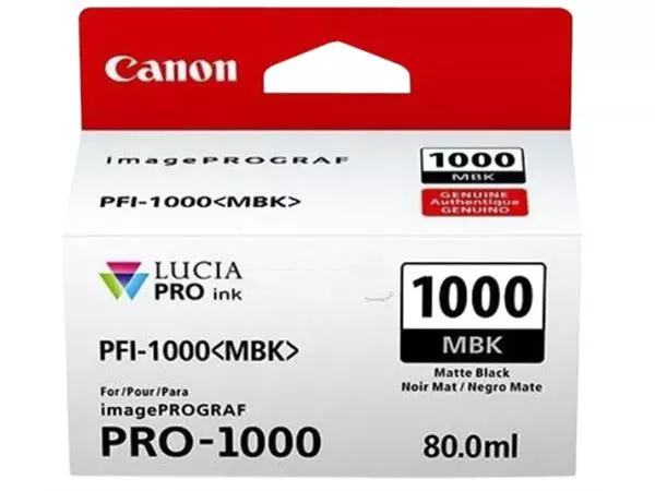 Inktcartridge Canon PFI-1000 mat zwart