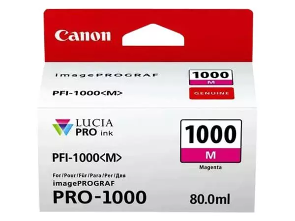 Een Inktcartridge Canon PFI-1000 rood koop je bij EconOffice
