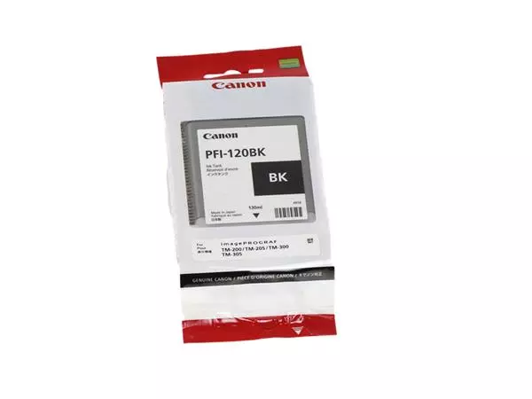 Een Inktcartridge Canon PFI-120 zwart koop je bij QuickOffice BV