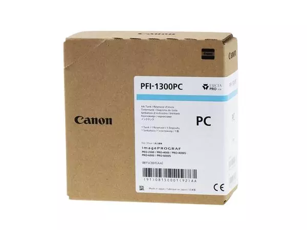 Een Inktcartridge Canon PFI-1300 foto blauw koop je bij Unimark Office B.V.