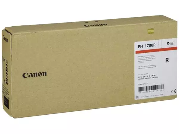 Een Inktcartridge Canon PFI-1700 rood koop je bij EconOffice