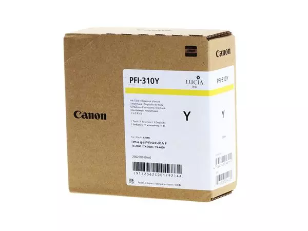 Een Tintenpatrone Canon PFI-310 gelb koop je bij QuickOffice BV