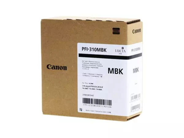 Een Inktcartridge Canon PFI-310 mat zwart koop je bij Goedkope Kantoorbenodigdheden