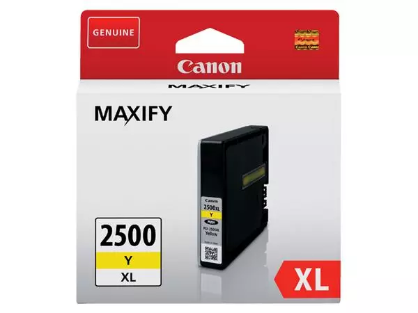 Een Inktcartridge Canon PGI-2500XL geel koop je bij Van Leeuwen Boeken- en kantoorartikelen