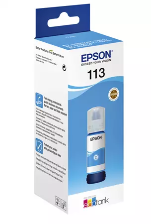 Een Navulinkt Epson 113 EcoTank blauw koop je bij Van Hoye Kantoor BV