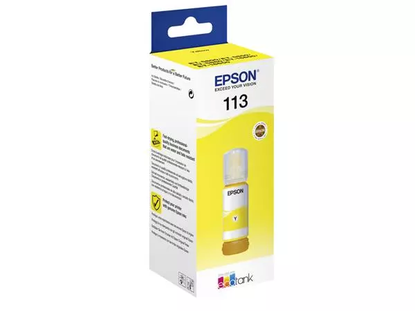 Een Navulinkt Epson 113 EcoTank geel koop je bij KantoorProfi België BV