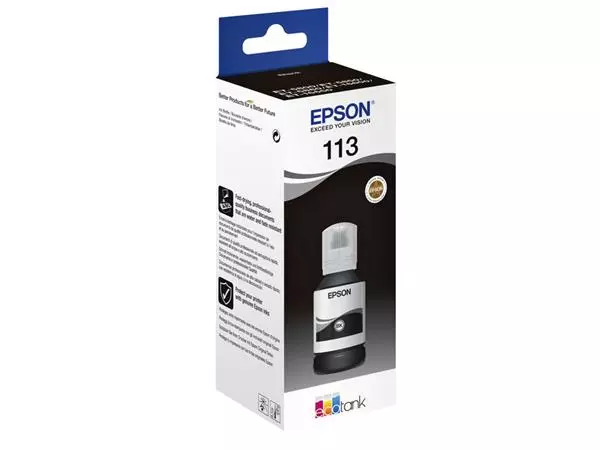Een Navulinkt Epson 113 EcoTank zwart koop je bij L&N Partners voor Partners B.V.