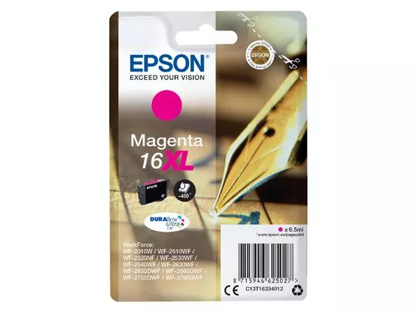 Inktcartridge Epson 16XL T1633 rood