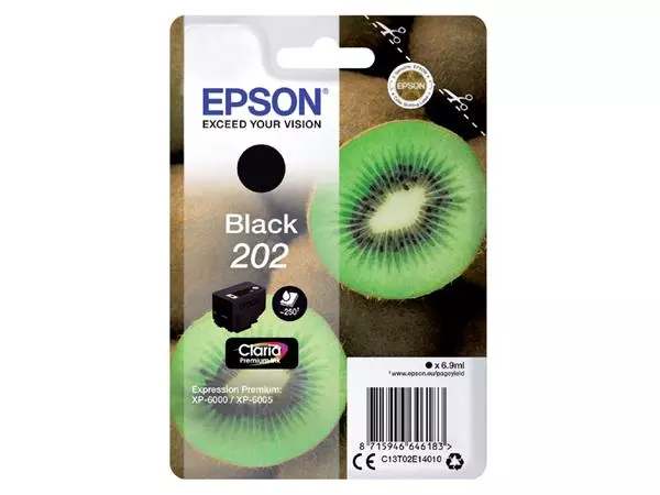 Een Inktcartridge Epson 202 T02E14 zwart koop je bij NiceSupplies.nl