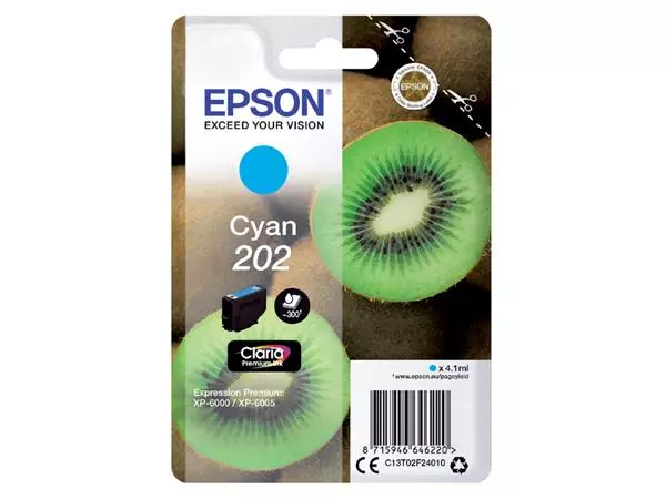 Inktcartridge Epson 202 T02F24 blauw