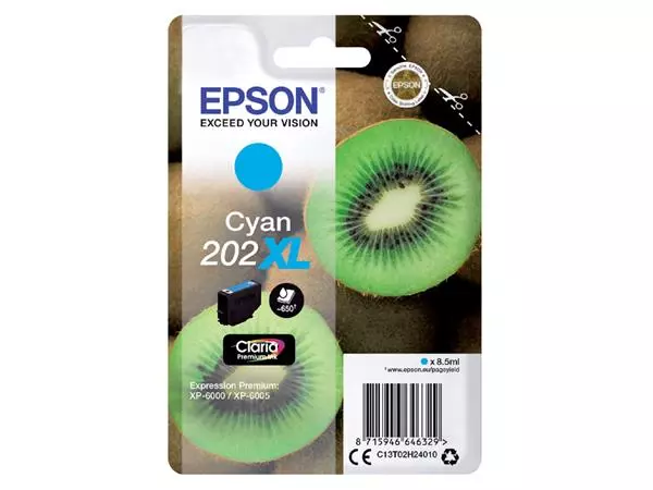 Inktcartridge Epson 202XL T02H24 blauw