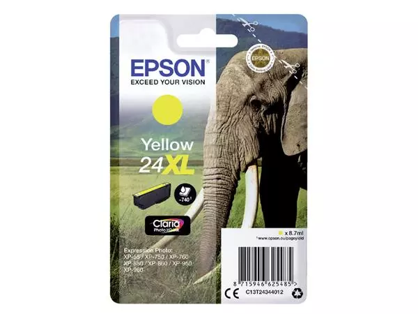 Buy your Inktcartridge Epson 24XL T2434 geel at QuickOffice BV