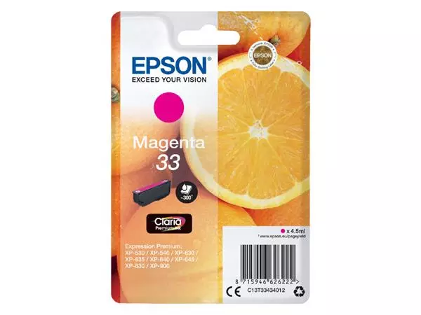 Inktcartridge Epson 33 T3343 rood