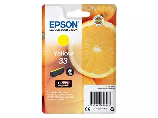 Een Inktcartridge Epson 33 T3344 geel koop je bij Tonerinktshop