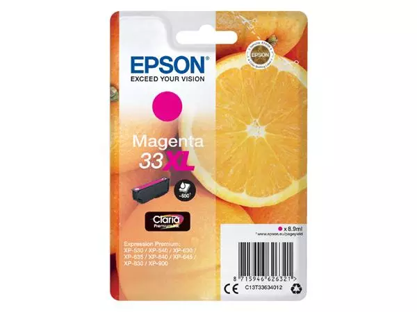 Inktcartridge Epson 33XL T3363 rood