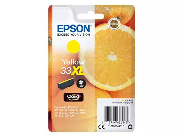 Een Inktcartridge Epson 33XL T3364 geel koop je bij MV Kantoortechniek B.V.