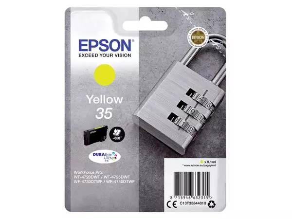 Een Cartouche d'encre Epson 35 T3584 jaune koop je bij QuickOffice BV