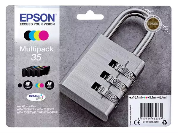 Een Inktcartridge Epson 35 T3586 zwart + 3 kleuren koop je bij Tonerinktshop