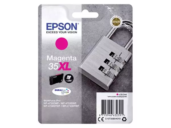 Een Cartouche d'encre Epson 35XL T3593 rouge koop je bij Van Hoye Kantoor BV