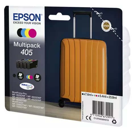 Een Inktcartridge Epson 405 T05G64 zwart + 3 kleuren koop je bij QuickOffice BV