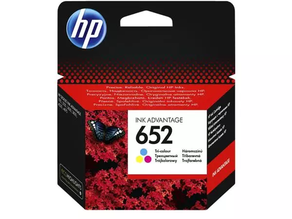 Een Inktcartridge HPF6V24AE 652 kleur koop je bij Kantoorvakhandel van der Heijde
