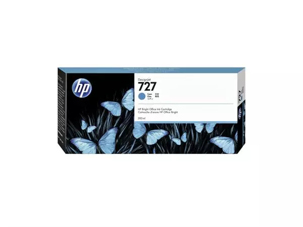 Een Inktcartridge HP F9J76A 727 blauw koop je bij NiceSupplies.nl