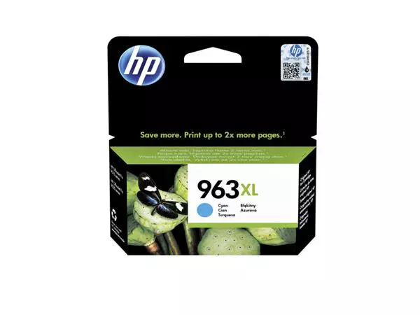 Een Inktcartridge HP 3JA27AE 963XL blauw koop je bij QuickOffice BV