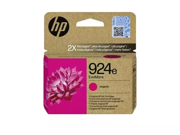 Inktcartridge HP 4K0U8NE 924E Evomore rood