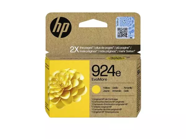 Een Cartouche d'encre HP 4K0U9NE 924E Evomore jaune koop je bij QuickOffice BV