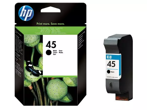 Een Inktcartridge HP 51645A 45 zwart koop je bij Kantoorvakhandel van der Heijde