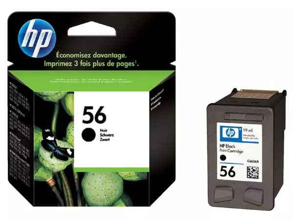 Een Inktcartridge HP C6656AE 56 zwart koop je bij QuickOffice BV