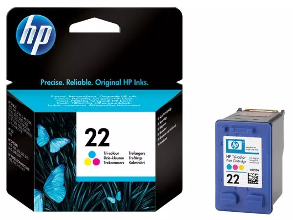 Een Inktcartridge HP C9352A 22 kleur koop je bij Van Hoye Kantoor BV