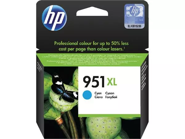 Een Inktcartridge HP CN046AE 951XL blauw koop je bij Van Hoye Kantoor BV