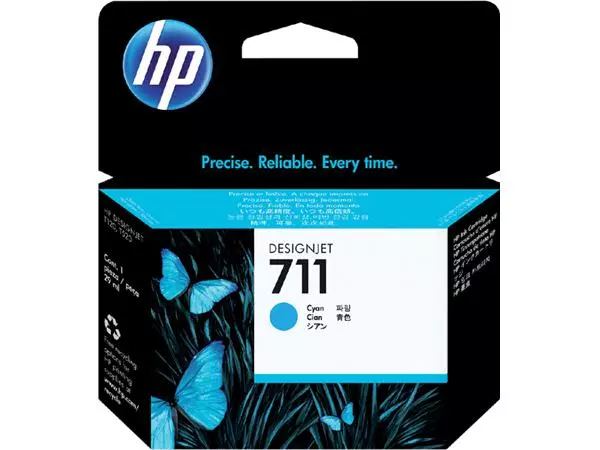 Een Inktcartridge HP CZ130A 711 blauw koop je bij QuickOffice BV