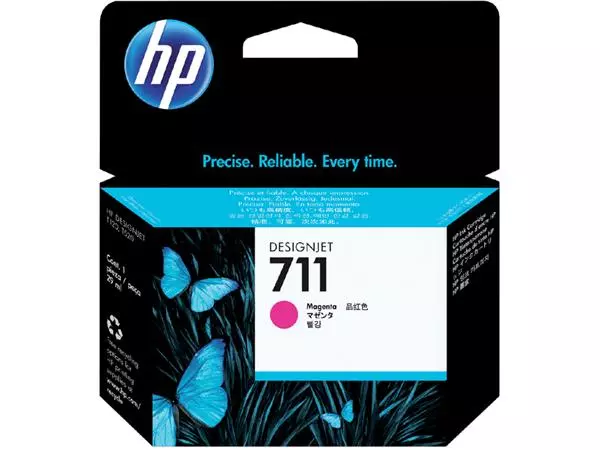 Een Inktcartridge HP CZ131A 711 rood koop je bij Van Hoye Kantoor BV