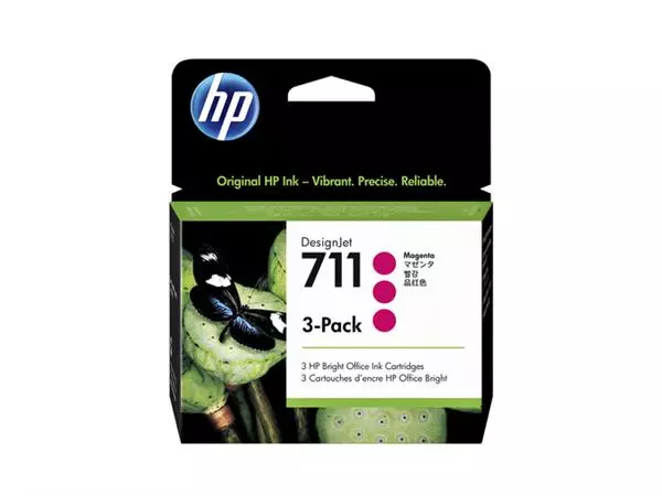 Buy your Inktcartridge HP CZ135A 711 rood at QuickOffice BV