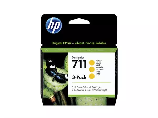 Een Inktcartridge HP CZ136A 711 geel koop je bij KantoorProfi België BV