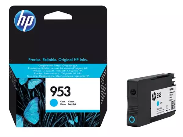 Een Inktcartridge HP F6U12AE 953 blauw koop je bij Van Hoye Kantoor BV