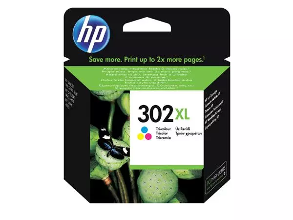 Een Inktcartridge HP F6U67AE 302XL kleur koop je bij Kantoorvakhandel van der Heijde