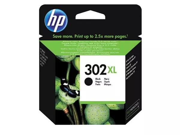 Een Inktcartridge HP F6U68AE 302XL zwart koop je bij MegaOffice