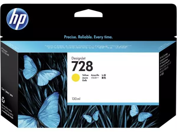 Inktcartridge HP F9J65A 728 geel