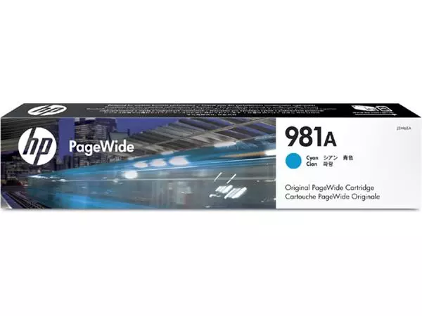 Een Inktcartridge HP J3M68A 981A blauw koop je bij NiceSupplies.nl