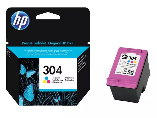 Een Inktcartridge HP N9K05AE 304 kleur koop je bij Kantoorvakhandel van der Heijde
