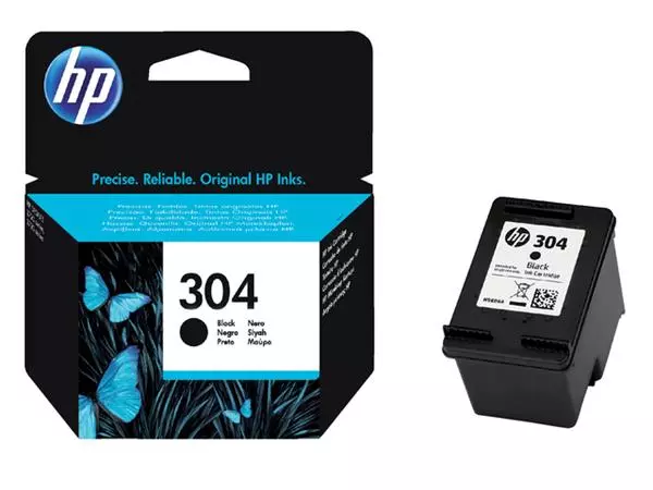 Buy your Inktcartridge HP N9K06AE 304 zwart at QuickOffice BV