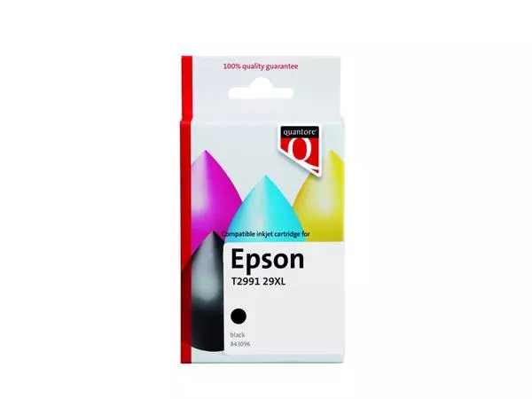 Een Cartouche d'encre Quantore Epson 29XL T2991 noir koop je bij QuickOffice BV