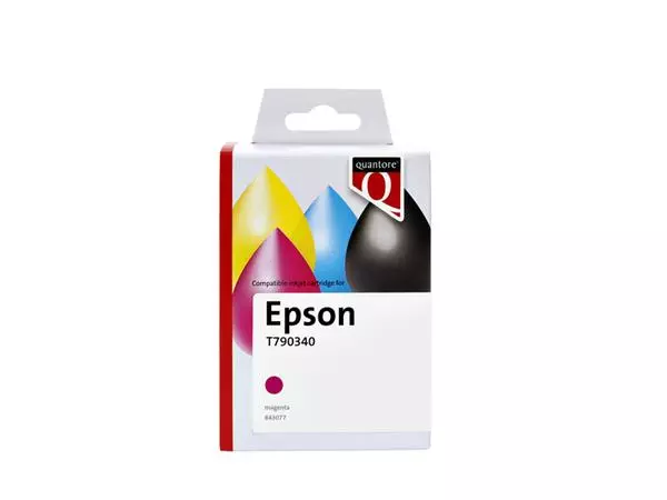 Een Inktcartridge Quantore alternatief tbv Epson T790340 rood koop je bij MV Kantoortechniek B.V.