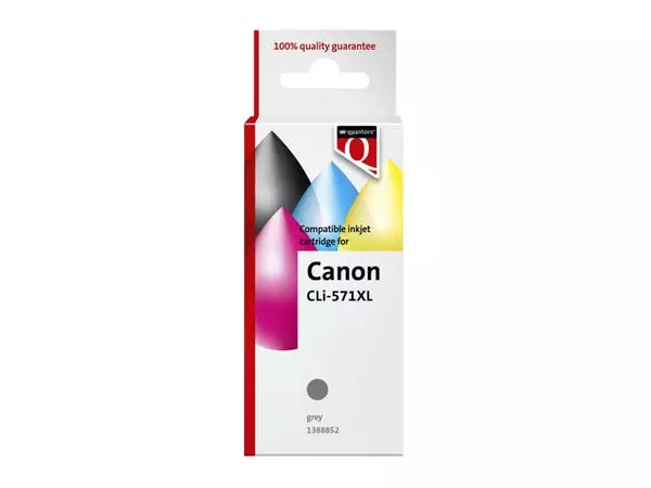 Een Inktcartridge Quantore alternatief tbv Canon CLI-571XL grijs koop je bij EconOffice