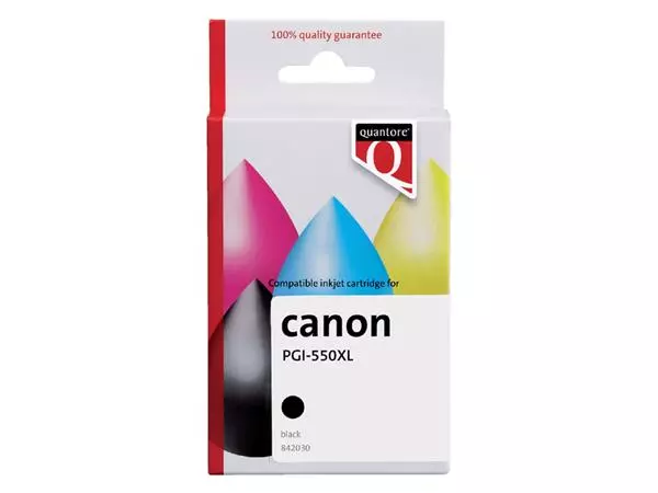 Inktcartridge Quantore alternatief tbv Canon PGI-550XL zwart HC