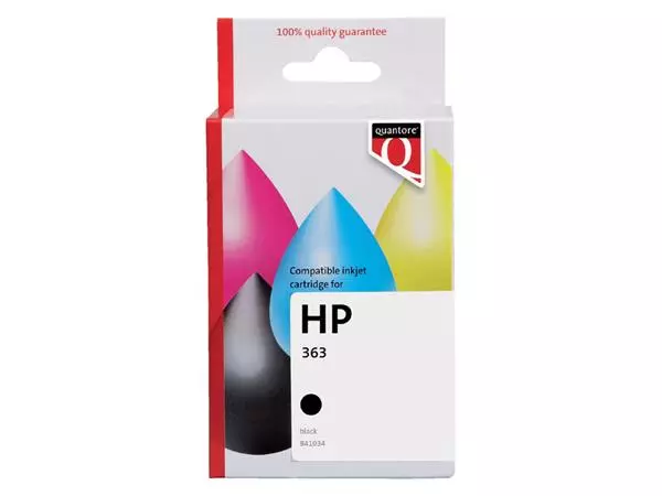 Een Inktcartridge Quantore alternatief tbv HP C8719EE 363XL zwart koop je bij Van Hoye Kantoor BV